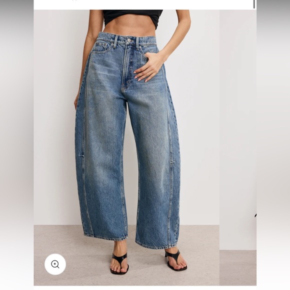 Good American Extreme Barrel Jeans - Picture 1 of 6
